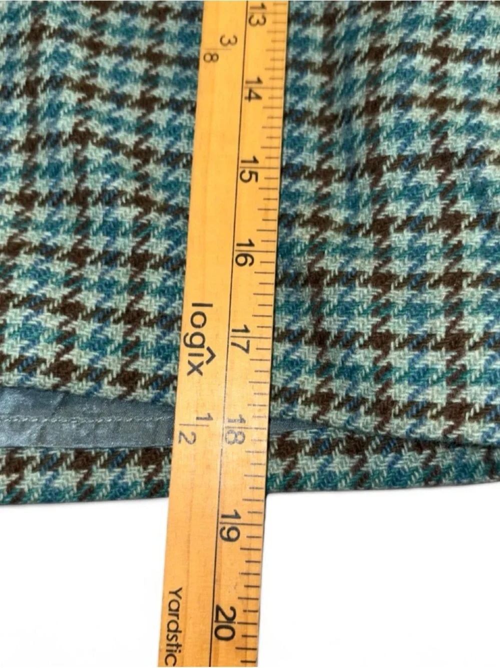 Banana Republic Mint Green Houndstooth Mini Skirt
